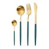 Cross-border 304 Aço Inoxidável Louça Lixando Grosso Português, Garfo e Colher Set Nordic Western Food Spoon Steak Faca e Garfo