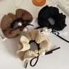 Lazo de Perlas de Lana para el Cabello Diadema Elástica de Gama Alta para Mujer 2025 Nueva Cuerda para el Cabello Adorno para la Cabeza