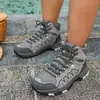 Nuevos zapatos de exterior para parejas, botas de senderismo de corte medio, zapatos de trekking, zapatillas deportivas, zapatos unisex transpirables, zapatos de senderismo ligeros transfronterizos