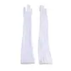 Medias Guantes, Guantes Largos Transparentes de Cinco Dedos Finos Sin Costuras, Ceremoniales, Anti-enganches, Protección Solar, Guantes de Seda Blancos Sexys e Interesantes