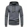 2026 Nuevo Modelo de Comercio Exterior Talla Europea Sudadera con Capucha Casual de Punto Jacquard para Hombre, Sudadera con Capucha de Tela de Algodón Acolchada a Cuadros de Amazon