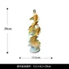 Monta el Viento y Rompe las Olas Adorno Piscis Artesanía Moderna de Lujo Ligero Decoraciones para Sala de Estar, Entrada, Oficina Regalos Creativos