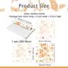 Uma Variedade de Novos Produtos, Plantas Criativas, Linhas de Flores Rosas, Adsorção Eletrostática, Janelas Visíveis em Ambos os Lados, Adesivos de Janela para Embelezamento e Decoração