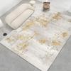 Alfombra moderna para dormitorio, alfombra de piso de celebridades de Internet, alfombra para sala de estar, sofá, mesa de centro, manta llena de manta gris para la mesita de noche del hogar
