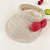 Tiara de Palha Fofa Estilo Coreano com Bolinhas e Laço Chapéu Aberto para Férias de Verão na Praia Proteção Solar Chapéu de Sol para Mulheres
