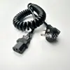 Cable de alimentación estándar nacional de tres clavijas, cable de resorte de CA de cola, 0.75 mm², 1.5 metros, cable de enchufe de cola estándar nacional