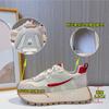 Tenis de Plataforma Gruesa para Mujer 2026 Primavera Nuevos con Suela de Película de Succión, Cuero Genuino, Zapatos Casuales, Zapatos Versátiles de Moda para Aumentar la Altura