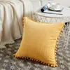 Fronha Nova Amazon Atacado ins Nórdico Luxo Leve Simples Veludo Cotelê Travesseiro Sala de Estar Almofada de Sofá