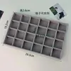Caja de Joyería de Terciopelo con Cajones para Pendientes, Anillos, Pulseras y Cuentas, Caja de Exhibición de Tamaño Mediano para Accesorios y Pedrería, Adecuada para Transmisiones en Vivo