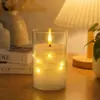 Luz de vela eletrônica simulada LED, acrílico, para casamentos, fotografia, role-playing, iluminação de guia, Natal, aniversários e expressar amor, luz de ambiente