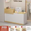 Mostrador de recepción, barra de bar, mostrador de caja, mostrador de tienda pequeño, simple y moderno para supermercados, tiendas de ropa, comercios y restaurantes
