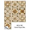 Adesivos de Parede com Textura Geométrica Estilo Parquet Retrô Europeu Transfronteiriço Renovação de Parede de Lavatório Autoadesivos Impermeáveis Adesivos de Azulejo
