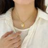 Moda Europea y Americana Exquisito Versátil Estrella Mar Luna Concha Colgante Collar En Realidad Ahora Cadena de Clavícula de Alta Gama