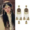 Aretes de Estilo Exótico de Venta Caliente Retro Literario Clásico Dignificado Ganchos para la Oreja Versátil Hueco Moda Borla Colgantes