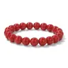 Pulseira de Contas Feita à Mão 10mm Redondas Aventurina Verde Natural Quartzo Rosa para Homens e Mulheres Joia Simples Presente