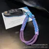 Nueva cuerda trenzada de dopamina a juego de colores para teléfono móvil, cordón trenzado, cuerda anti-pérdida para muñeca, llavero alto, venta al por mayor