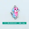 Al por mayor Versión Coreana Creativo Especial Doble Colgante Patrón de Cachorro Goteo de Aceite Aleación Pulsera Collar Colgante Joyería Accesorios DIY