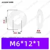 Junta plana adhesiva blanca de PVC, adhesivo de una cara, se puede usar para fijar juntas planas duras redondas negras m2m3m4m5m6m8m12