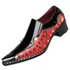 65916 Sapatos Masculinos de Couro Estilo Coreano, Sapatos Formais de Negócios Masculinos Bico Fino Moda Couro Envernizado Sapatos de Casamento, Sapatos Individuais de Couro Brilhante Tendência, Sapatos Masculinos