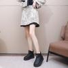 2024 Inverno Novas Botas de Neve Femininas Forradas de Lã Botas Quentes Espessadas Impermeáveis Couro Fundo Grosso Sapatos Femininos de Algodão da Moda