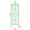 Enrejado Trepador para Clematis Planta Trepadora Rosa Verde Soporte para Flores de Jardín Exterior Poste de Soporte Marco de Hierro Simple para Trepar