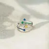 Anillo de Estrella con Relleno de Meteoritos de Colores Más Vendido de Amazon para Mujer, Celebridades de Internet Japonesas y Coreanas, Anillo Abierto Estilo Lujo Ligero, Suministro Transfronterizo
