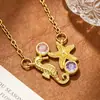 Collar de borla de diamantes con esmalte de gota de lujo ligero estilo francés microincrustado para mujer, cadena de clavícula dulce de dopamina a la moda de alta gama