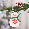 Colgante Navideño de Fieltro No Tejido Colgante para Árbol de Navidad Colgante de Bastón de Alce de Cara Grande de Dibujos Animados Decoraciones para Fiesta de Navidad