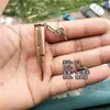 Cobre Puro 92 Cartucho de Bala Llavero Manualidades Colgante Campo de Tiro Estudiante Entrenamiento Militar Actividad Militar Planificación Pequeños Regalos