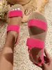 Festa de cunha confortável fundo de espuma EVA sapatos de praia verão sandálias rasteirinhas sandálias de casa para interior