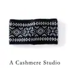 Diadema de Cachemira Tejida Transfronteriza, Estilo Jacquard Vintage, Calentador de Cabeza Cálido, Bufanda de Lana de Moda de Ala Ancha al por Mayor