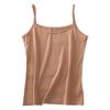 Capa Base Modal para Primavera y Verano Camisola de Color Sólido para Mujer Delgada Cómoda Transpirable Adelgazante Sin Costuras Ropa Interior