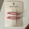 Pinza de Cuadros con Piedras de Azúcar y Strass Pinza para Flequillo de Chica Dulce Retro Pinza BB de Guisante Pasador Accesorio para el Cabello Estilo Coreano