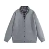 Nueva camisa cárdigan de punto estilo perezoso con retazos de color sólido, estilo coreano de otoño e invierno, falso dos piezas, informal, para hombre