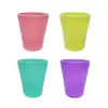 Plato de Plástico de Color para Pan, Pastel, Té, Guardería, Bandeja con Plato para Vaso de Agua de Plástico, Tazón de Plástico