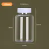 Botellas Transparentes de Boca Ancha de 30ml y 50ml en Stock para Venta al por Mayor, Botellas de Plástico PET, Botellas Pequeñas de Plástico para Medicina de Grado Alimenticio, Botellas de Plástico con Dispensador