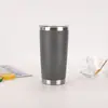 Copo Térmico de Aço Inoxidável Amazon Transfronteiriço 20oz Camada Dupla Revestido com Spray para Carro e Uso Doméstico Copo para Manter a Cerveja Gelada