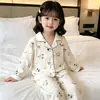 Nuevos Pijamas Infantiles 2026 para Primavera y Otoño, Estilo Delgado de Algodón Nube de Manga Larga, Ropa de Casa Moderna de Otoño para Niñas y Niñas Pequeñas