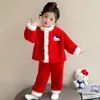 Roupas Infantis Pijamas de Menina Inverno Aconchegante Veludo de Neve Menininha Bebê Forrado com Fleece Inverno Flanela Roupas de Casa para Crianças