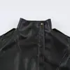 Colección Otoño 2026: Chaqueta Bomber de Cuero Sintético para Mujer de Moda Callejera Transfronteriza Europea y Americana w021 83187