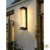 Luces de Pared Solares para Exteriores para Patios de Villas, Luces Largas de Tira para Entradas de Jardín y Balcones en Ambos Lados de la Pared Exterior