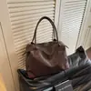 2026 Nuevo Bolso de Hombro Tipo Tote Coreano Ligero Casual de Gran Capacidad con Patrón de Diamantes Tejido Simple y Elegante para Viajes