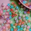 16mm cor macaron partícula bolha cristal de vidro bola cristal diy feito à mão criativo fofo contas acessórios atacado