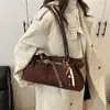 Bolso de Hombro/Mano de Moda Versátil Simple Casual, Textura de Alta Gama, Invierno 2025, Nuevo Elegante de Moda, Gran Capacidad