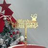 Cross Border Ins Style Natal Acrílico Bolo Plug-in Decoração de Bolo de Natal Cartão de Bolo Fontes de Festa