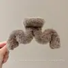 Pinza de garra floral para otoño e invierno para mujer, pinza de tiburón grande de alta gama para cabello grueso, accesorio para el cabello Maillard