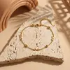Pulsera de Moda de Acero Inoxidable Estilo Ins Influencer Europeo y Americano Chapada en Oro de 18K, Joyería Fina de Pulsera Número 8 para Mujeres