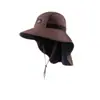 Sombrero de pescador con protección solar para hombre, de verano, resistente a los rayos UV, para senderismo, montañismo, para mujer, con ala ancha y cuello, para pesca