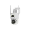 Cámara Inteligente de Seguridad Exterior Impermeable y a Prueba de Polvo, Doble Lente, Visión Nocturna, Ultra Clara, Versión Europea 4G Dedicada Transfronteriza