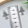 1 Novo Pingente Pingente de Liga de Prata Antiga Recortado Coração Cruz DIY Pulseira Colar Acessórios de Joalheria